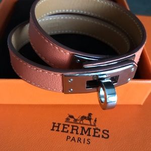 Hermès Kelly double tour leather bracelet